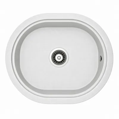 Гранітна мийка Adamant CIRCUM Білий