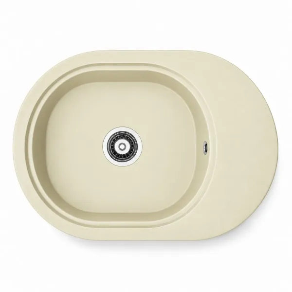 Гранітна мийка Adamant OVALE Ivory