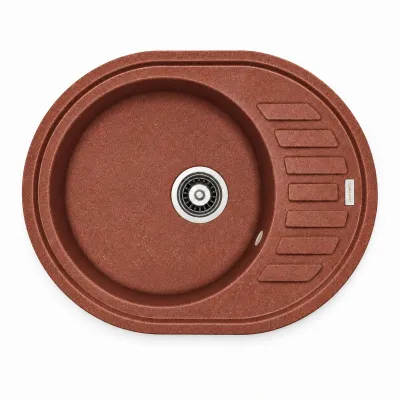 Гранітна мийка Adamant OVUM Terra-cotta