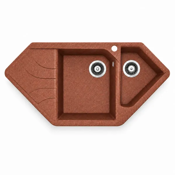 Гранітна мийка Adamant SPIRIT Terra-cotta